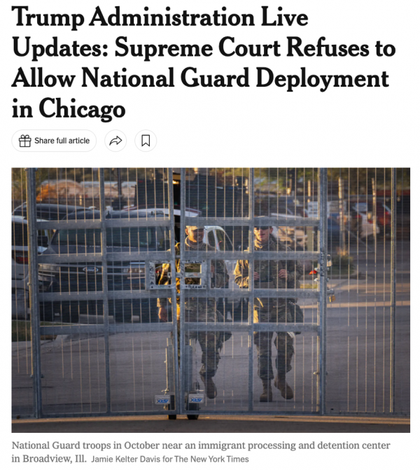 白宫派兵遭阻击，好意思国最高法的裁决意味着什么？